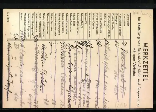 AK Reklame für Leukoplast Pflaster, P. Beiersdorf u. Co. AG