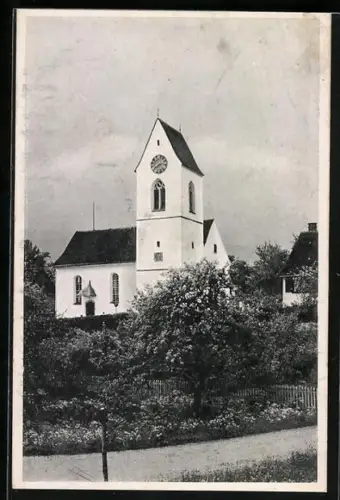AK Elsau, Ortspartie bei der Kirche