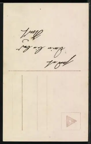 Foto-AK HB Nr. 7829/2: Kleines Mädchen mit einem Blumenkorb mit Brief