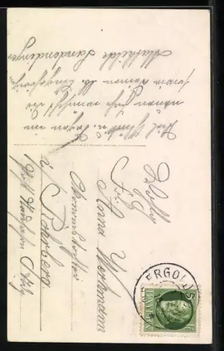 Foto-AK HB Nr. 6663/3: Kleiner Junge neben einem Rosenbusch