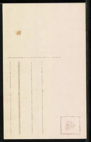 Foto-AK HB Nr. 7151: Junge Frau sitzt mit einem Brief an einem Tisch