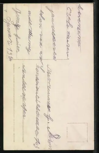 Foto-AK HB Nr. 06101/5: Kleiner Junge mit Brief, Geldsack und Champagner