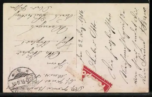 Foto-AK HB Nr. 7315: Zwei kleine Kinder unter einem Tannenzweig