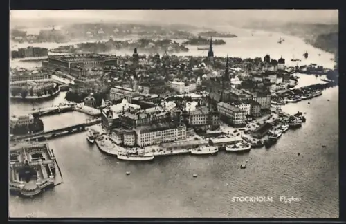 AK Stockholm, Panorama, Fliegeraufnahme