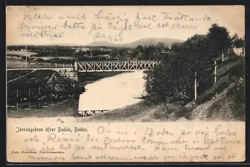 AK Boden, Jernvägsbron öfver Bodan
