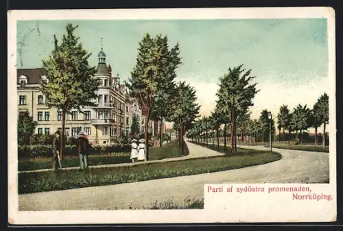 AK Norrköping, Parti af sydöstra promenaden