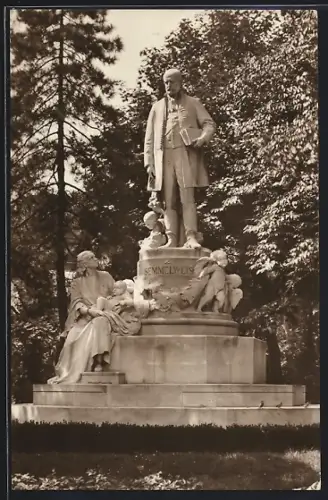 AK Budapest, Denkmal des Gynäkologen Semmelweis