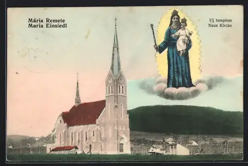 AK Budapest, Maria Einsiedl, Neue Kirche
