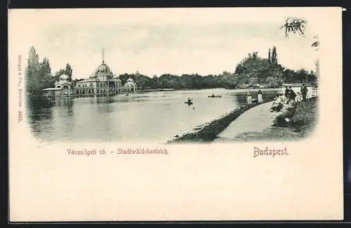 AK Budapest, Stadtwäldchenteich