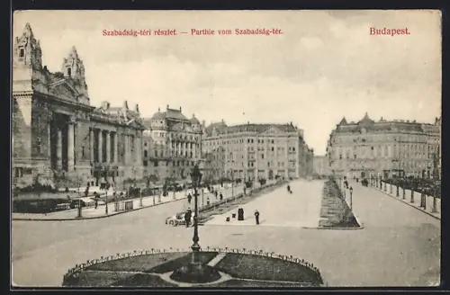 AK Budapest, Szabadság-téri részlet