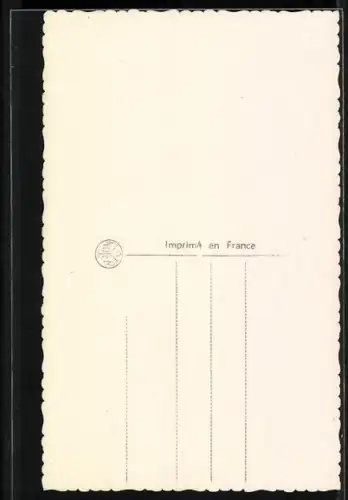 Foto-AK A. Noyer Nr. 1457: Lockiges Kleinkind mit Blumenkorb