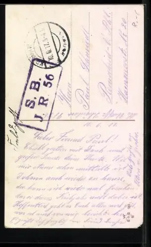 Künstler-AK Kaiser Wilhelm II. im Portrait, Kavallerie im Gefecht