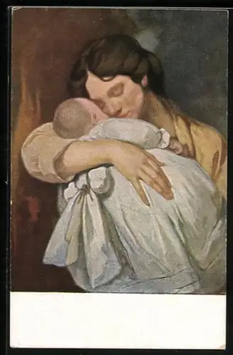 Künstler-AK G. Hirth`s Verlag, Serie: Junge Mutter