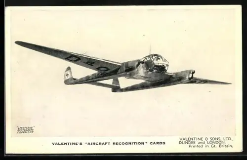 AK Dundee, Valentine & Sons Ltd., The Focke-Wulf FW 189, German General Purpose