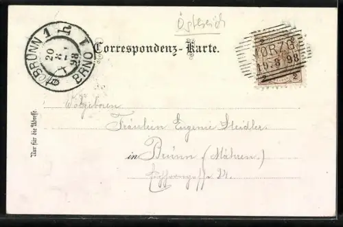 Lithographie Hellbrunn, Regen-Grotte, Tischgrotte, Vogelsang-Grotte, Mechanisches Theater