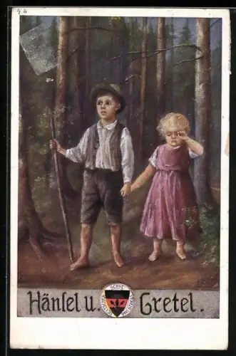 AK Deutscher Schulverein: Hänsel und Gretel im Wald