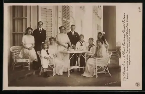 AK Die Kinder S. H. Erzherzog Leopold Salvator