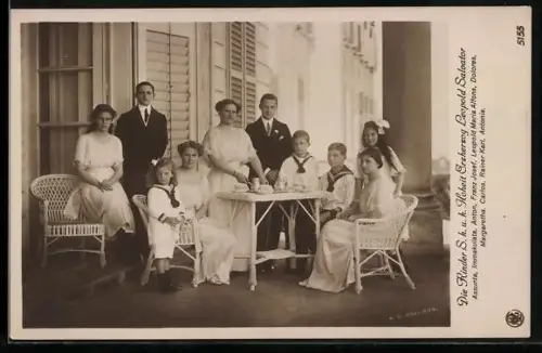 AK Die Kinder S. H. Erzherzog Leopold Salvator