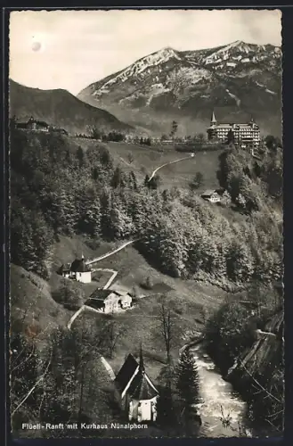 AK Flüeli-Ranft, Teilansicht mit Kurhaus Nünalphorn