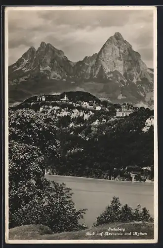 AK Seelisberg, Blick auf Axenstein und Mythen