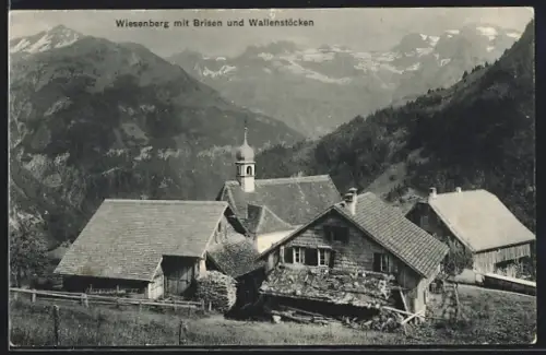 AK Wiesenberg, Totalansicht mit Brisen und Wallenstöcken