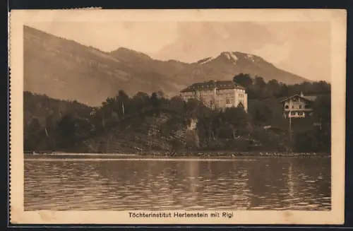 AK Hertenstein /LU, Töchterinstitut Hertenstein mit Rigi