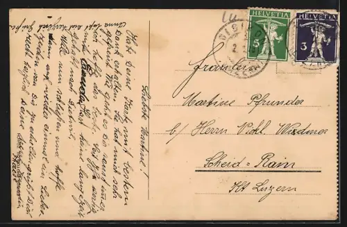 AK Hertenstein /LU, Töchterinstitut Hertenstein mit Rigi