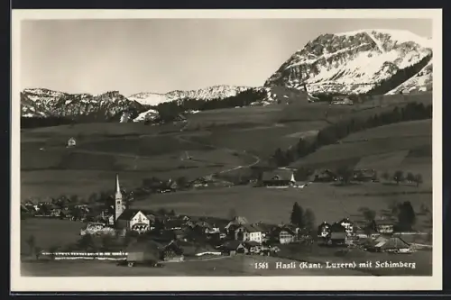 AK Hasle /LU, Gesamtansicht mit Schimberg