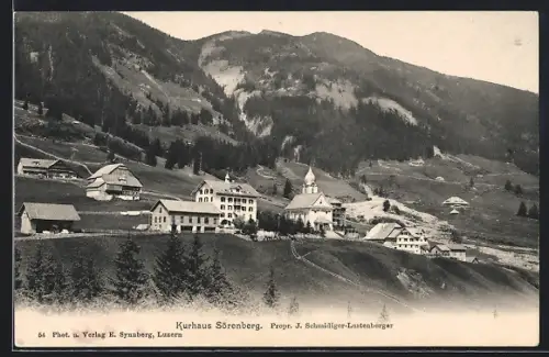 AK Sörenberg, Kurhaus mit Umgebung