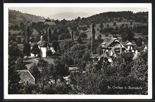 AK Buttisholz, St. Ottilien, Kirche mit Umgebung