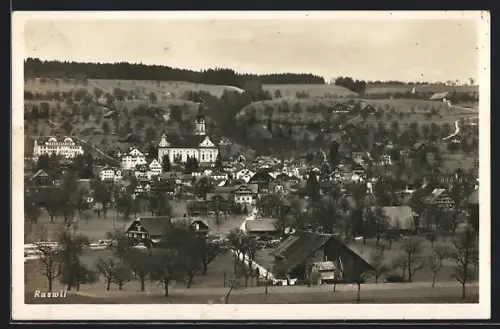 AK Ruswil, Totalansicht aus der Vogelschau