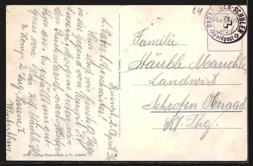 AK Ruswil, Totalansicht aus der Vogelschau