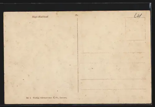 AK Rigi-Kaltbad, Ortsansicht mit Gipfelpanorama