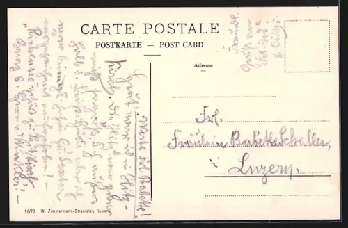 AK Hitzkirch /LU, Burgruine Richensee, Panorama