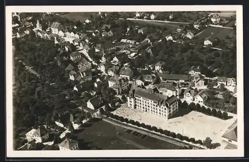 AK Reinach /AG, Teilansicht, Fliegeraufnahme