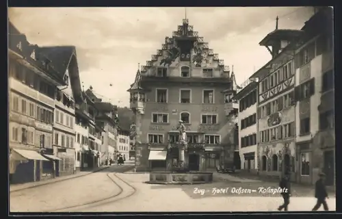 AK Zug, Hotel Ochsen, Kolinplatz