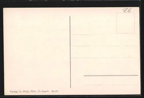 AK Ober-Aegeri, Teilansicht mit Kirche