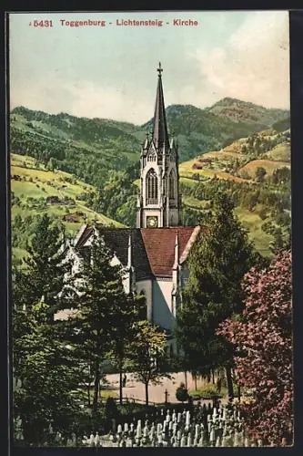 AK Toggenburg-Lichtensteig, Ansicht der Kirche