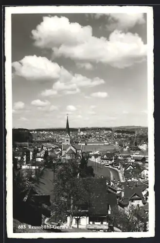 AK Reussbühl-Gerlswil, Ortsansicht mit Kirche