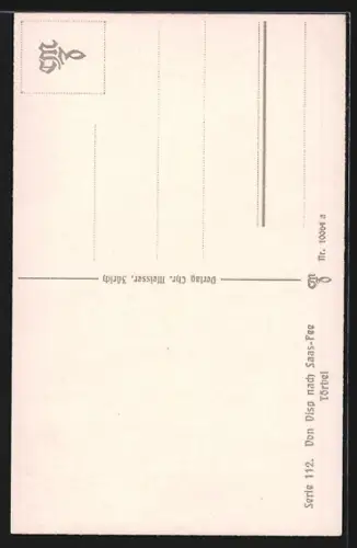 AK Törbel, Teilansicht mit Friedhof