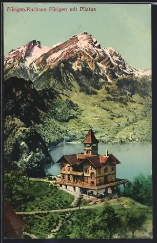 AK Fürigen, Kurhaus Fürigen mit Pilatus