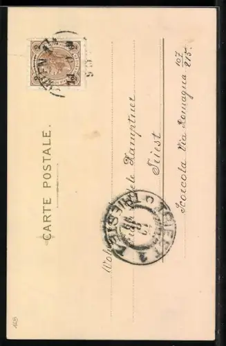 AK Frau mit Weinglas und Trauben, Allegorie, Herbst