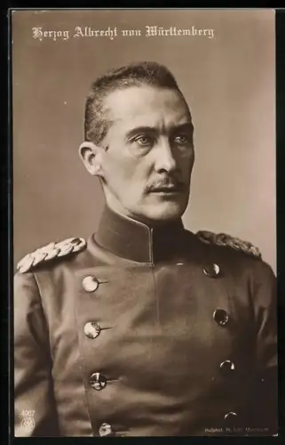 AK Herzog Albrecht von Württemberg als Feldherr