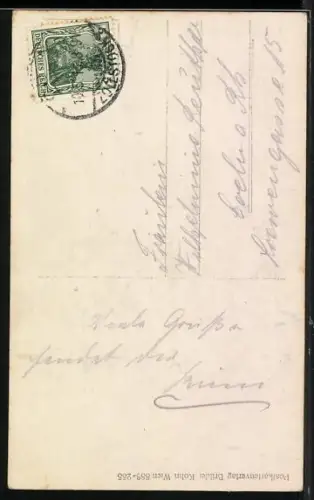 AK Erzherzog Carl Franz Josef und Zita mit Kindern