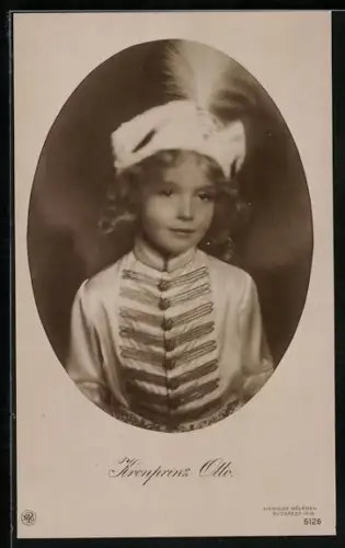 AK Ottó trónörökös, Portrait des Kronprinzen als Knabe