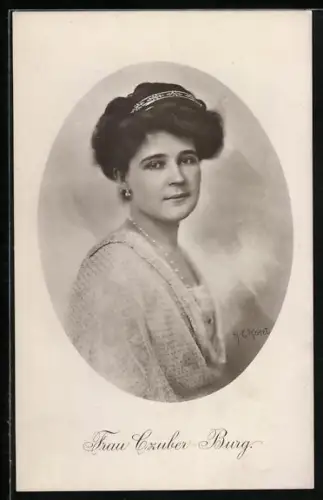 Künstler-AK Berta Czuber-Burg von Österreich