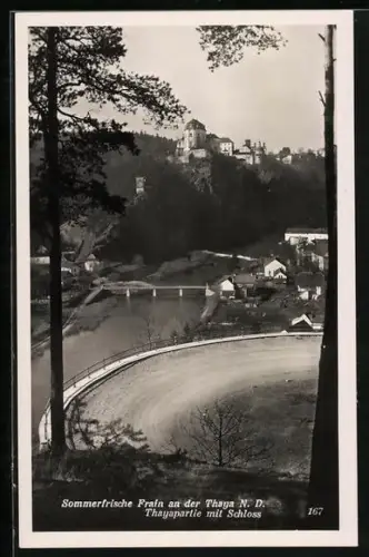 AK Frain a.d. Thaya, Thayapartie mit Schloss
