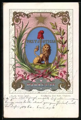 AK Wappen von Paraguay