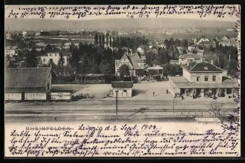 AK Rheinfelden, Blick auf den Bahnhof
