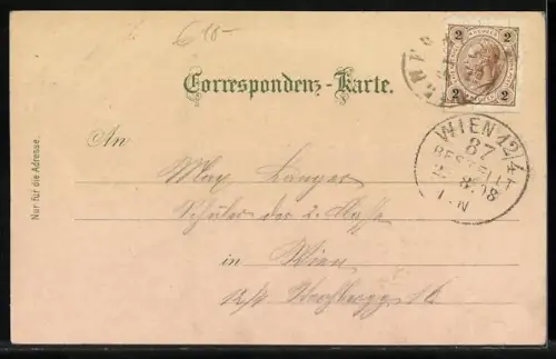 Lithographie Wilhering a. Donau, Stift, Kalvarienberg, Blick auf Buchenau